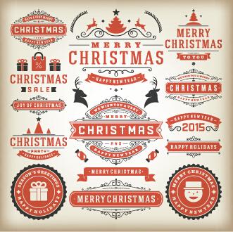 vintage sales labels christmas 2015 