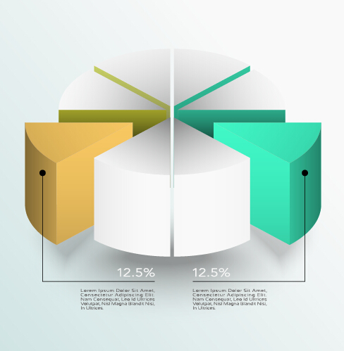 s business layout vector material 01 3D infographics business layout vector material 01