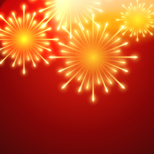 vector background holiday Fireworks beautiful background 