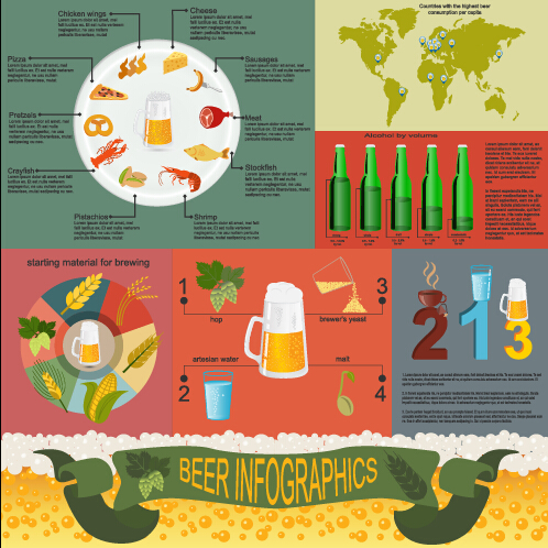 template vector infographic business template business beer 