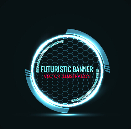 ight futuristic illustration vector 01 Blue light futuristic illustration vector 01