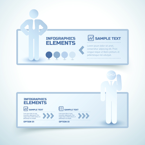 people infographic elements business people business banner 