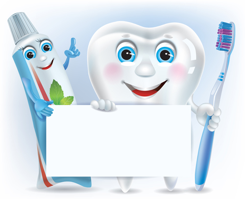 toothpaste toothbrush Tooth funny cartoon 
