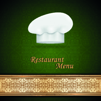 restaurant menu hat chef 