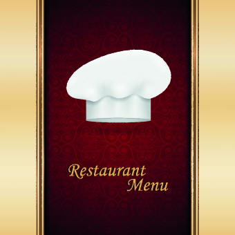 restaurant menu hat cover chef 