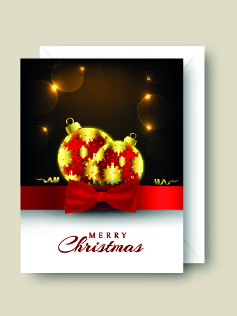 Christmas party flyer vector template 03