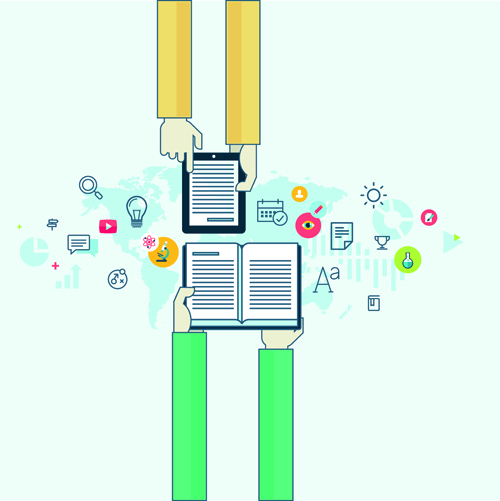 Creative Internet communication business template vector 07