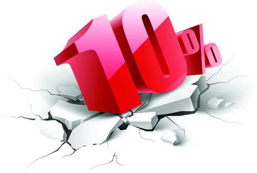 Creative discount percent design vector background 01