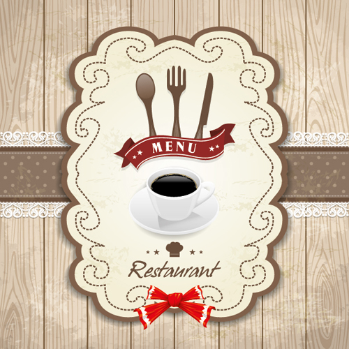 Set of Food elegant cards design elements vector 02