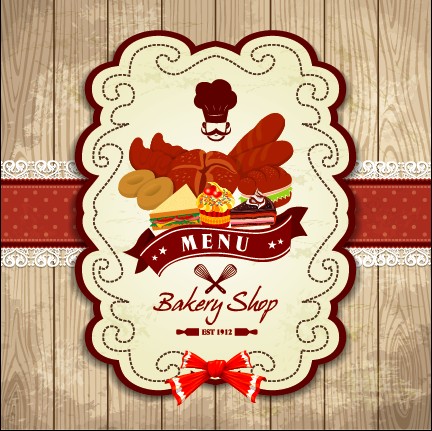 Set of Food elegant cards design elements vector 03