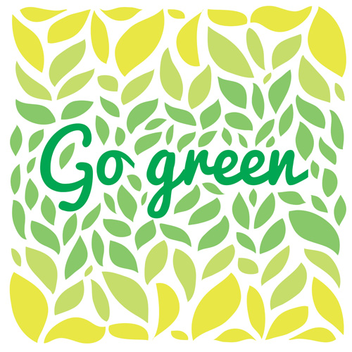 Go green leaves background vector 02 Go green leaves background vector 02
