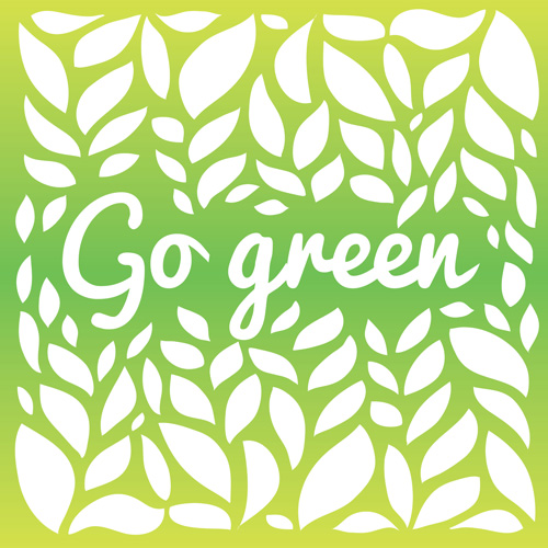 Go green leaves background vector 03 Go green leaves background vector 03