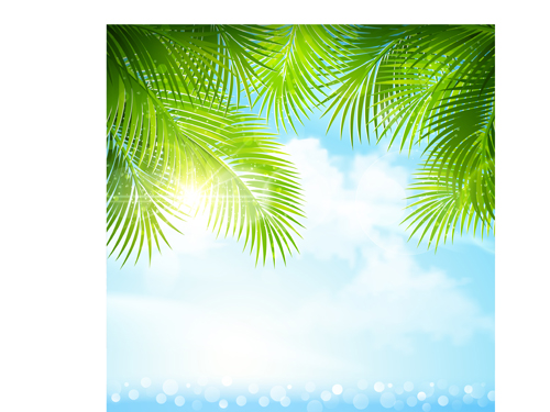 tropical nature Green Leaf green graphics 