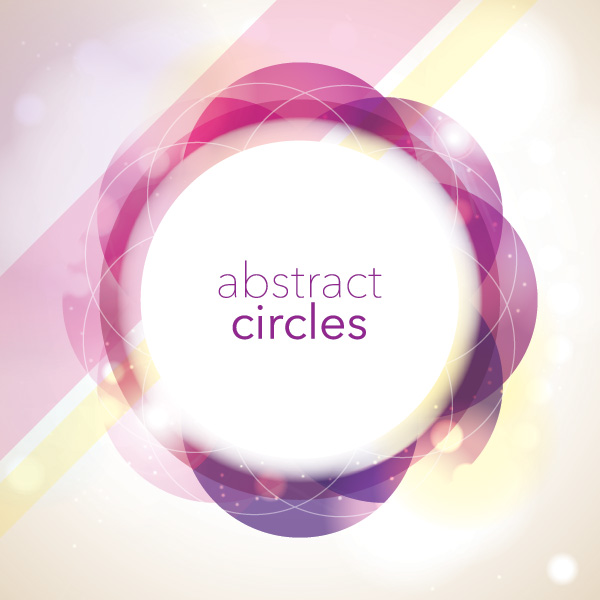 n circles frame vector background 01 Halation circles frame vector background 01