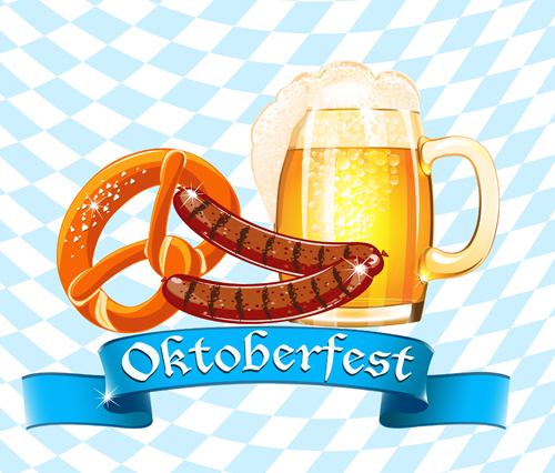 Oktoberfest background vector background 