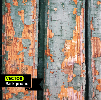 Old wall grunge background vector set 02