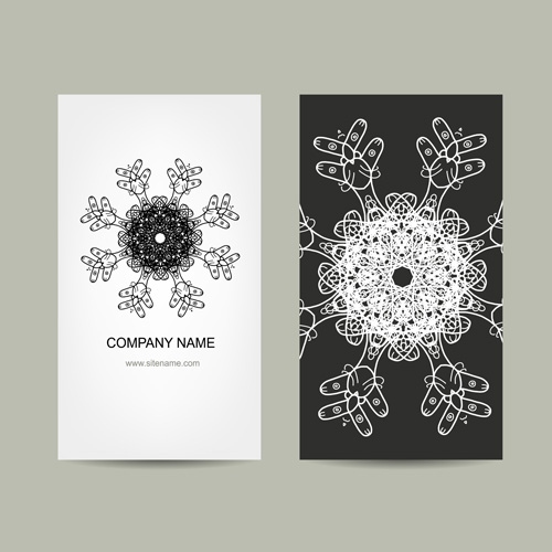 ornament floral card business 