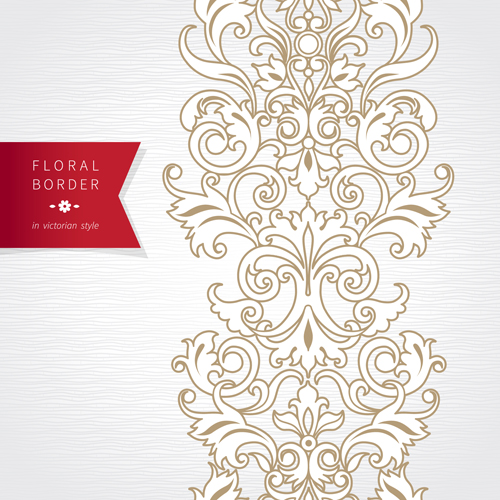 Ornate oriental floral pattern vector background 01