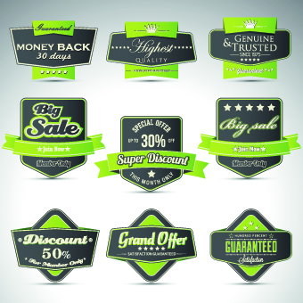 Product elements labels vector 02