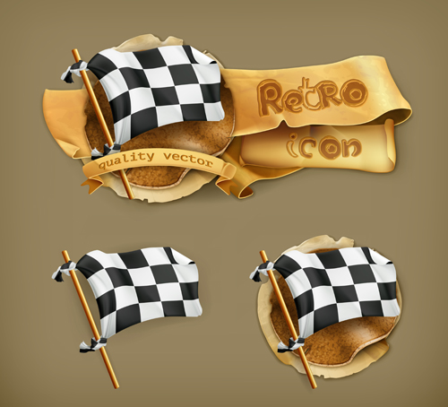 Retro style labels design 03 vector