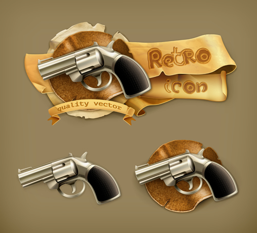 Retro style labels design 05 vector