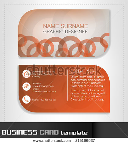 template rounded business cards business 