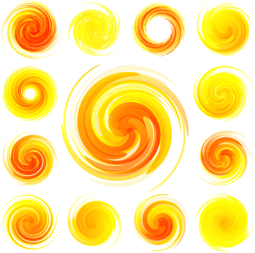 Sun icons design elements 03