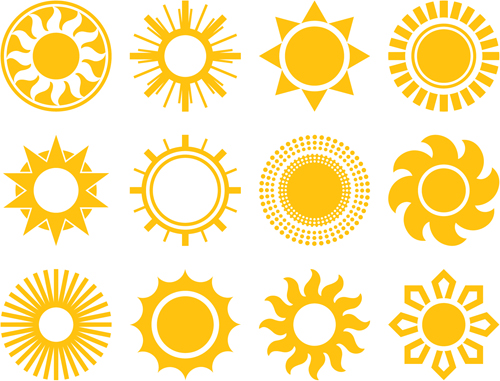 sun icons icon elements element Design Elements 