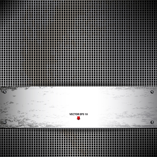 Set vector of Metal Technology Backgrounds 01