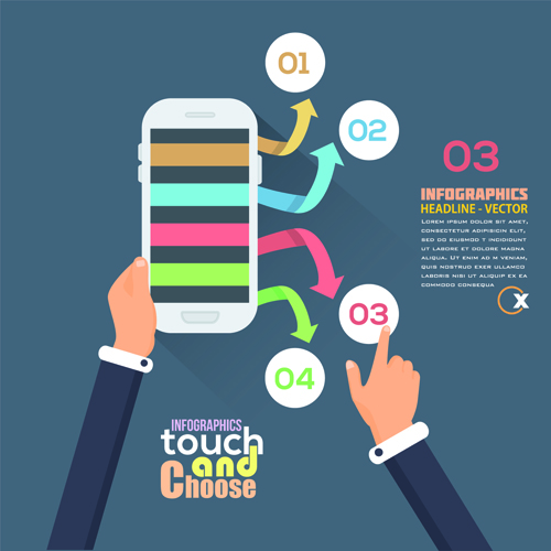 touch template vector business template business 