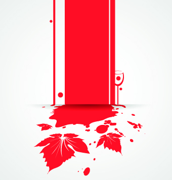 Wine art background vector 03