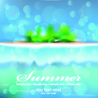 Summer beach and island background 01