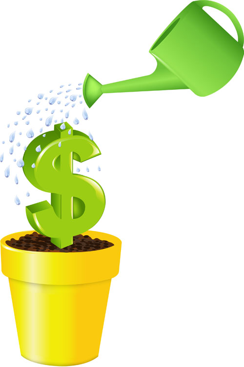 Set vector of financial elements icon 02