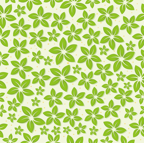 seamless pattern vector leaves 