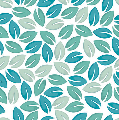 seamless pattern vector leaves 