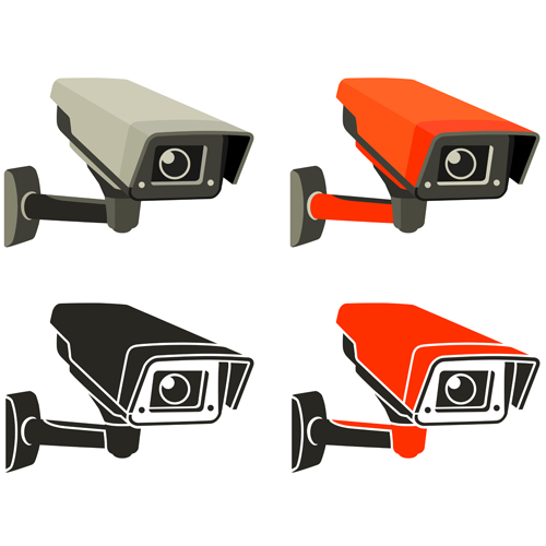 Vector Video surveillance design elements 03