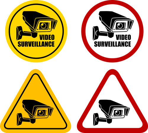 Vector Video surveillance design elements 04