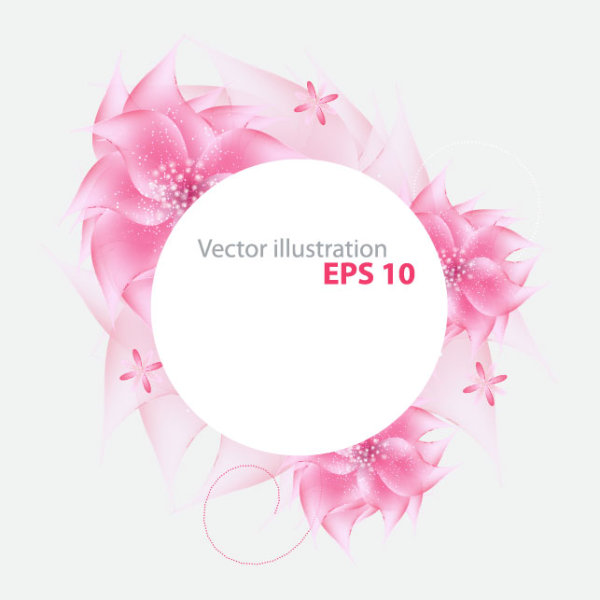 Vivid Shiny Floral vector background art 03