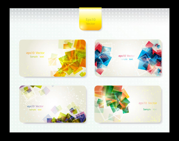 Dynamic Brilliant Card background vector 02