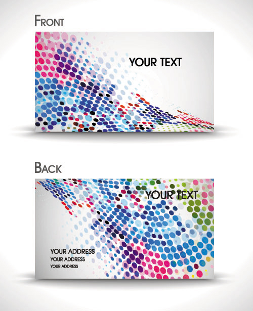 Dynamic Brilliant Card background vector 03