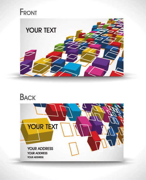 Dynamic Brilliant Card background vector 04