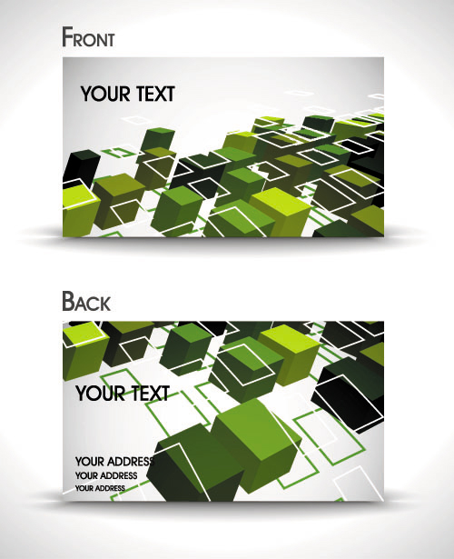 Dynamic Brilliant Card background vector 05