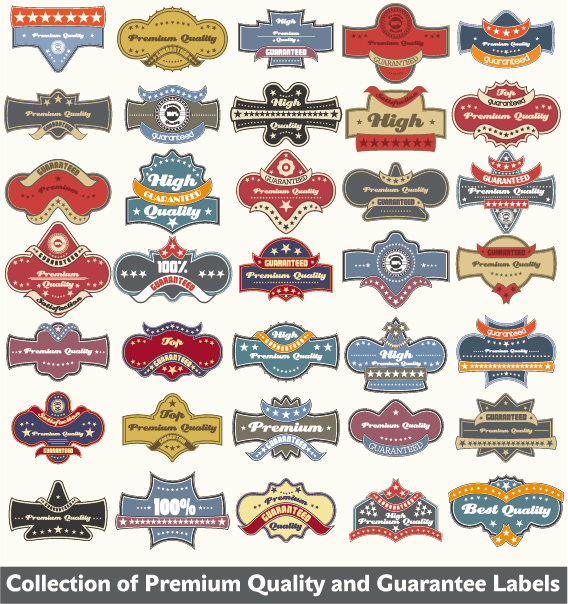 European style Classic Label vector 02