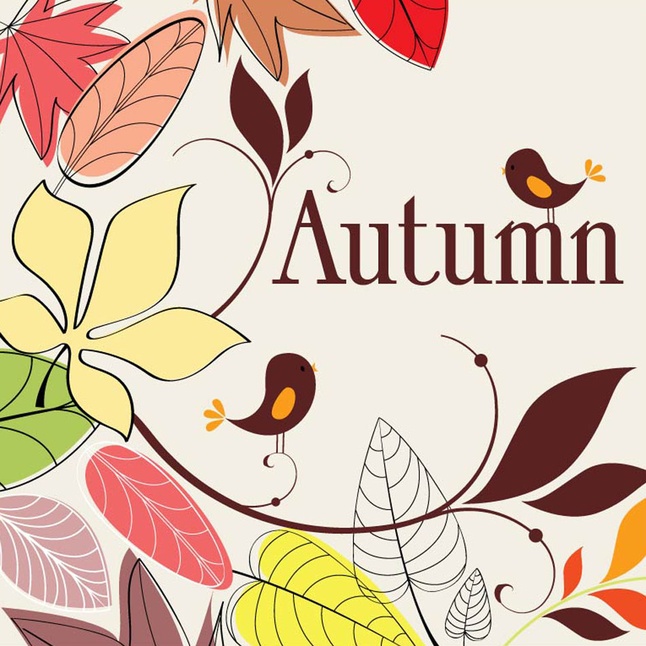 Autumn Nature Drawing vector