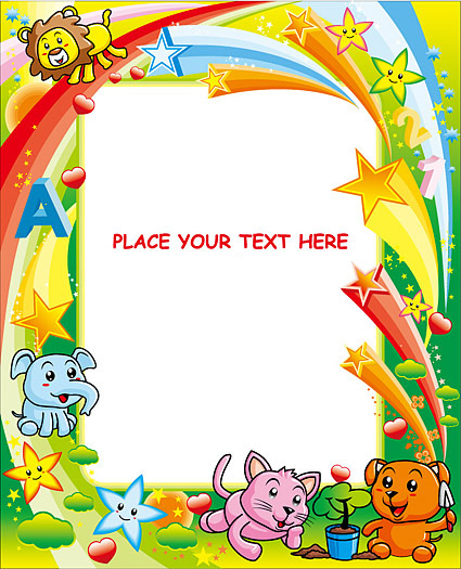 Cute animal photo vector