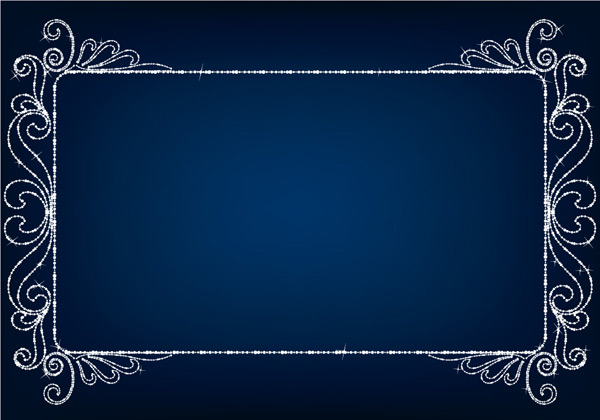 Beautiful diamond Border vector