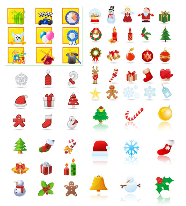 Cartoon christmas Icon vector