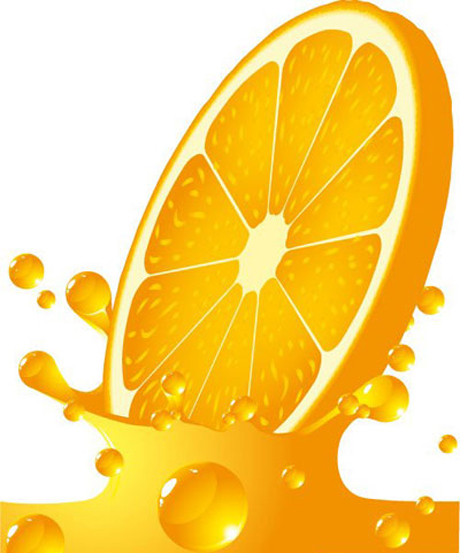splash orange juice orange 