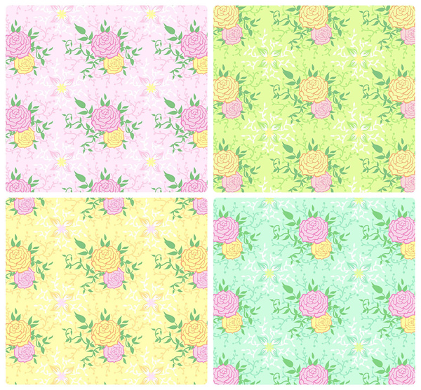 Peony seamless background vector