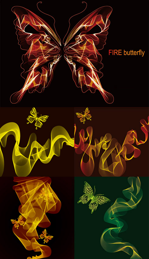 smoke butterfly vector to download 